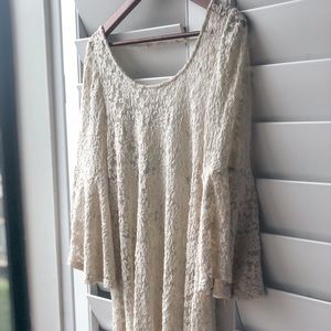 WHITE lace dress tunic